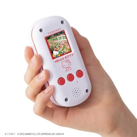 Takara Tomy FUNSHOT Hello Kitty 3-second startup 100 types frames stamps smartphone transfer available 6 mini-games