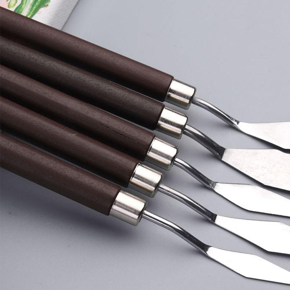 Acrylic Color Mixing Scraper Stainless Steel Palette Spatula Art Painting Scraper  Artist