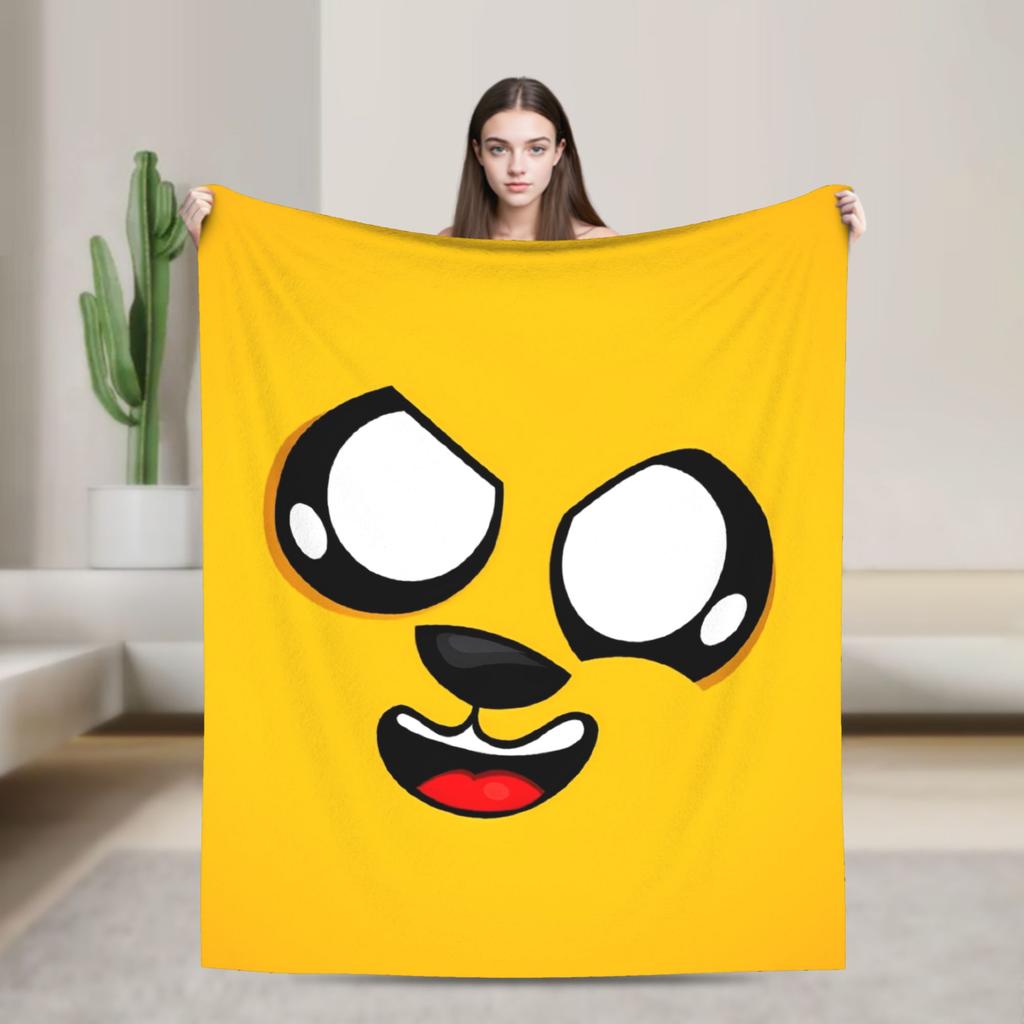 Soft Warm Blanket Picnic Mikecracked Mikes Throw Blanket Flannel Bedspread For Outdoor Comfortable Sofa Bed Cover