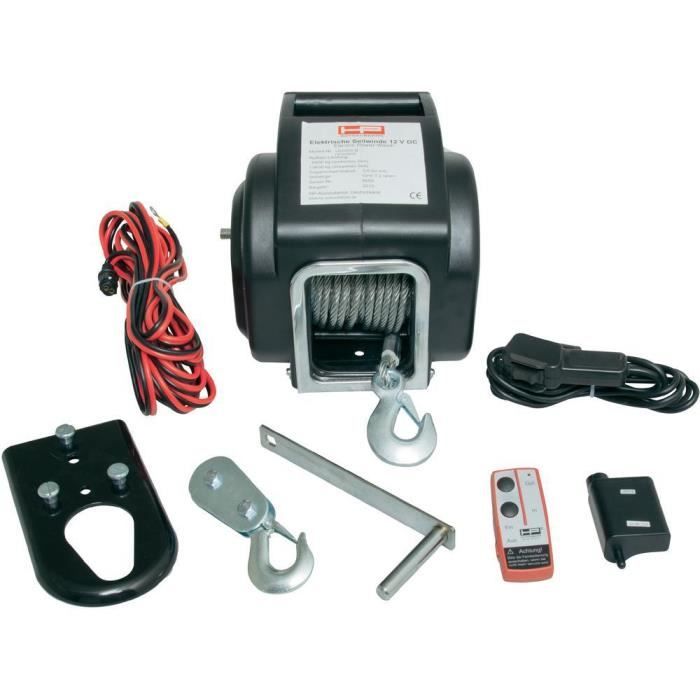 Treuil à câble HP Autozubehör 20605 Force de traction (en roulant)=6800 kg commande filaire, télécommande sans fil