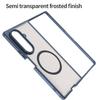 Роскошный Матовый Бронированный Чехол для Magsafe для Samsung Galaxy Z Fold 7 Fold7 Жесткий Гибридный Бронированный PC Задняя Крышка с Магнитной Беспроводной Зарядкой