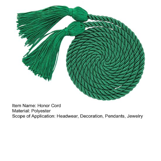 Почетные шнуры для выпускников 67 дюймов, выпускные кисточки, плетеные шнуры Национального почета для выпускников колледжа, бакалавров, магистров, докторов, выпускная церемония