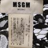 MSGM Итальянский шелк Длинный рукав Прозрачное кружево Цельный 40 Хаки x черный Женский Б/у