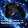 PlayVital Stellar Mecha Silicone Protective Cover for Xbox Elite Series Grip Protector with 2 Thumb Grip Caps and Mechanical Black 2, Non-Slip