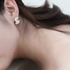 NOCTURN [925silver] WAVE LINE STUD EARRING