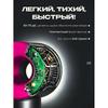 Фен, профессиональный фен 2500 Вт, в комплекте 5 насадок и держатель для фена, фиолетовый