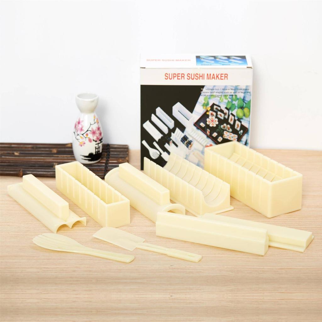 Набор для приготовления суши Японский Онигири Кейк Ролл Форма DIY Инструмент для приготовления суши дома Многофункциональный пластиковый набор Инструменты для приготовления суши