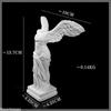 Goddess Character Statue Angel Wing Art Figurine Office Cabinet Decor Resin Figure Sculpture Ornament Desktop Home Decoration