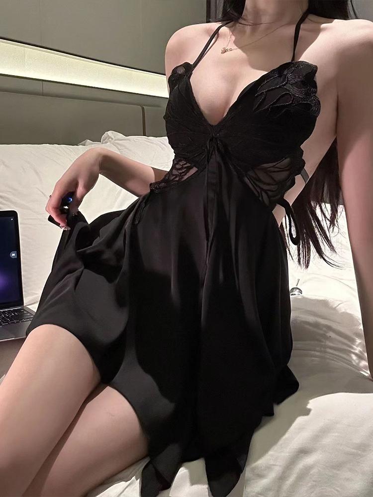 Рождественское сексуальное нижнее белье Горячее платье Косплей Костюмы Санты Красно-белая короткая юбка Веселая одежда Элегантный наряд для ролевых игр Предмет одежды