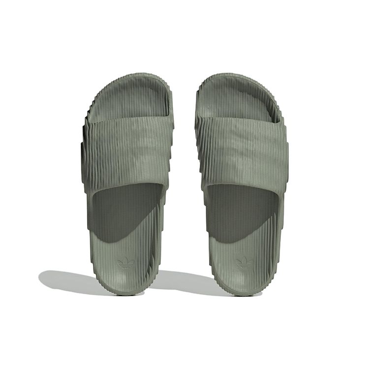 Adidas Adilette 22 Slides серебристо-зеленые женские кроссовки Core-Black IG8264