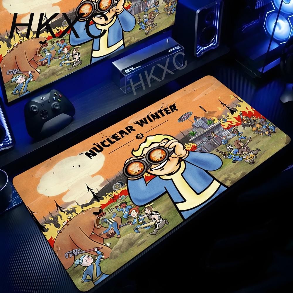 PC Gaming Large F-Fallout 4 Gamer Mouse Pad XXL Keyboard Non-slip Rubber Laptop Office Extended Desk Mats Computer Accessories