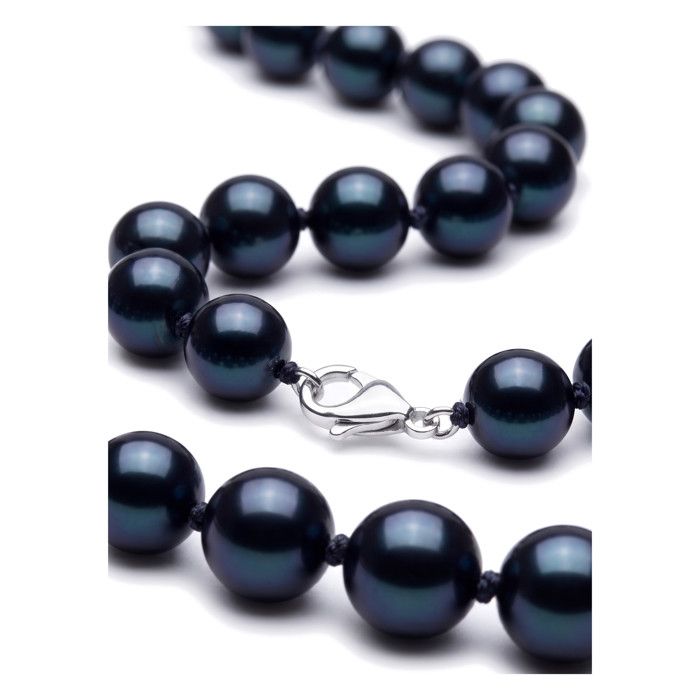 Collier - PEARLS & COLORS - Pearls & Colors - Perle d'eau douce 8-9 mm - Perle semi-ronde bleue - Argent 925