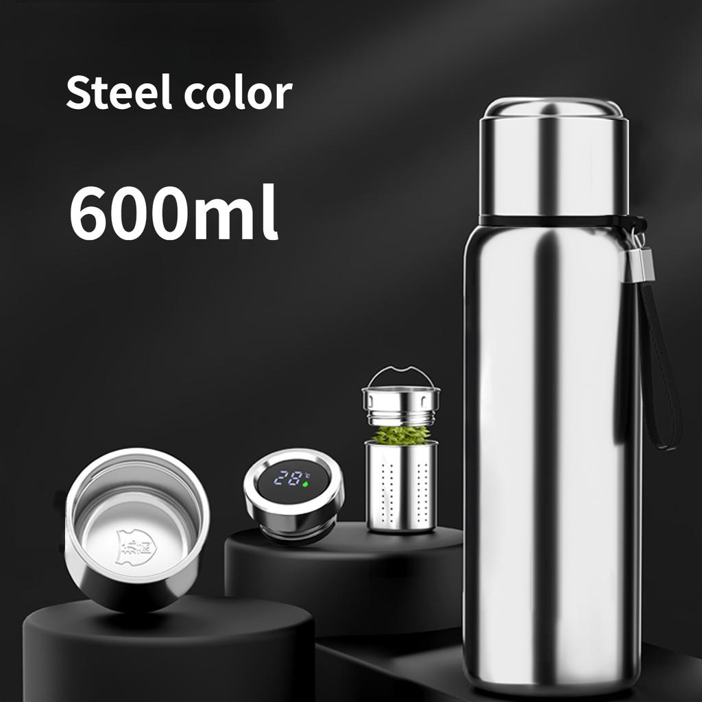 Интеллектуальная цельностальная изоляционная чашка из нержавеющей стали 316, оптовая продажа, чашка для разделения чая, портативный чайник для занятий спортом на открытом воздухе