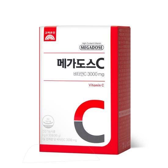 Korea Eundan Megadose C Vitamin C 3000mg 30 Packets