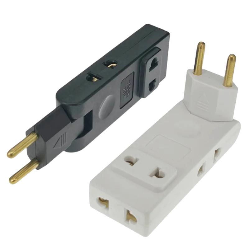 4 In 1 Wall Outlet Extension Eu Electrical Socket 180 Degree Plug Adapter Travel Aadapter Portable Power Converter