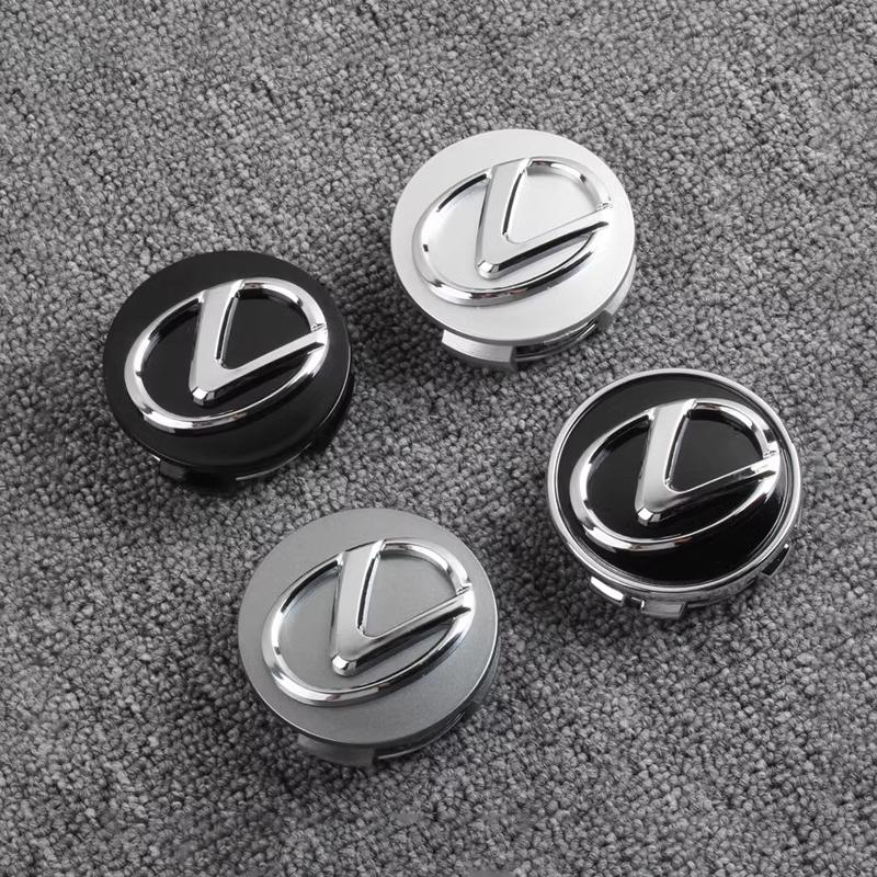 AABGF1 4Pcs Car Emblem 62MM Wheel Center Cover Hub Accessories For Lexus GS IS LS500h ES260 ES300h RX350h NX260 UX260 LM LC RZ450e TX