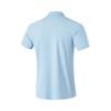 Li-Ning Однотонная Удобная Дышащая Универсальная Футболка-поло с коротким рукавом Мужские топы Светло-голубой APLU747-3