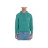 Maison Kitsune SS24 Fox Head Embroidery Patch Hoodie Solid Color Pullover Long Sleeve Sweatshirt Men sweatshirt Pine-Green LM00702KM0001-P373