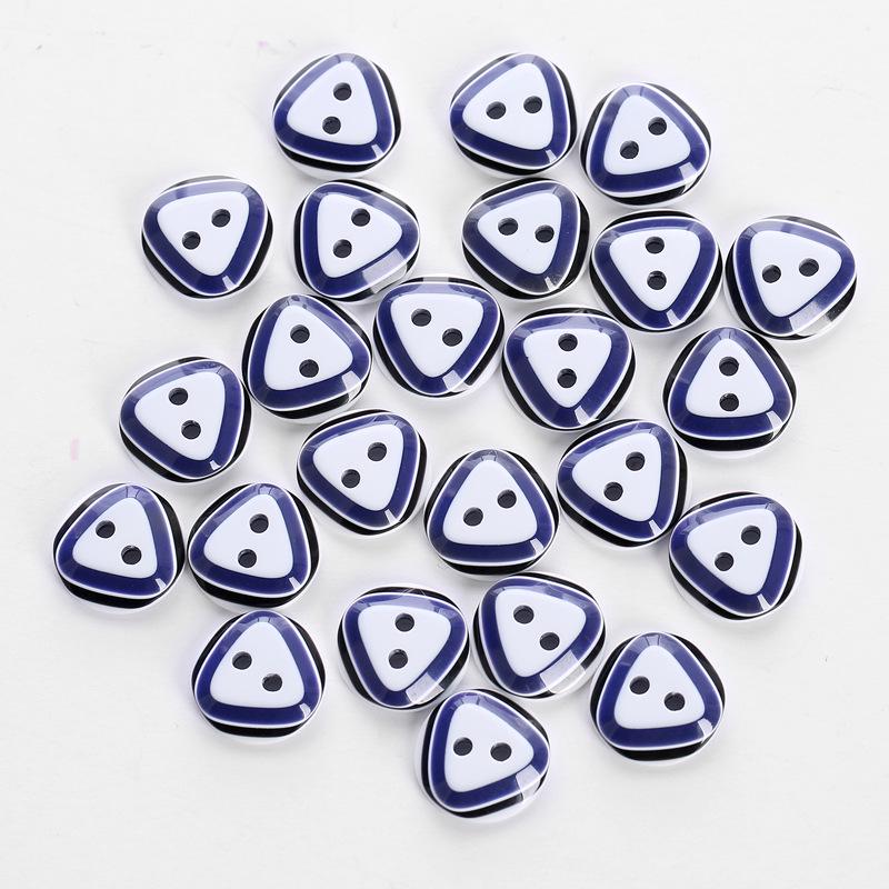 24pcs 12.5mm 2 Hole Resin Button Sewing Fit Scrapbooking Apparel Crafts Diy Decoration Mixed Color