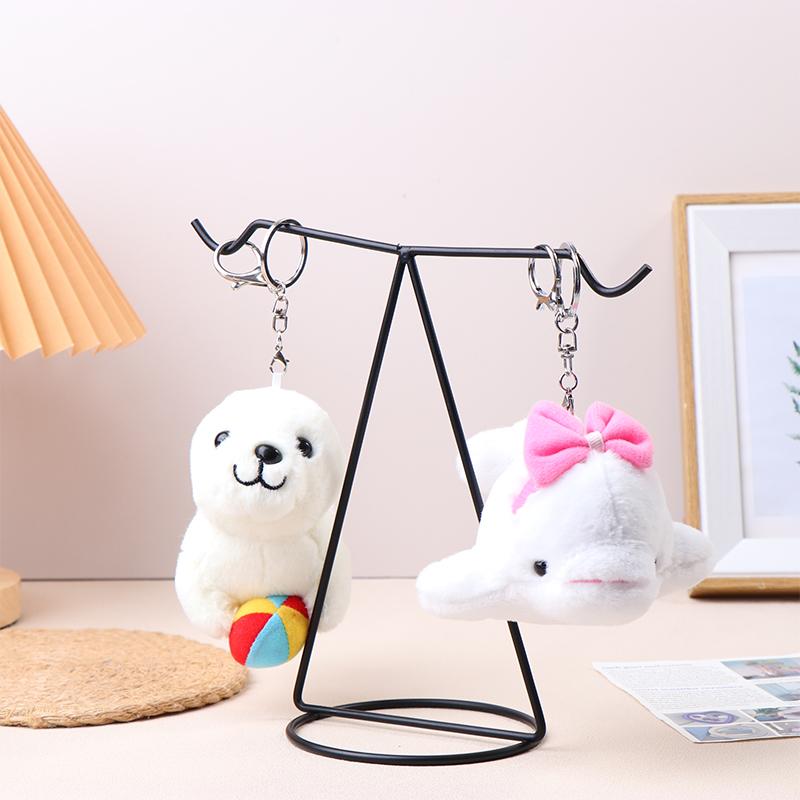 Брелок в виде морского животного, плюшевая кукла-животное, морской лев, касатка, скат, кит, брелок на рюкзак, подвески, сумка, декоративная игрушка