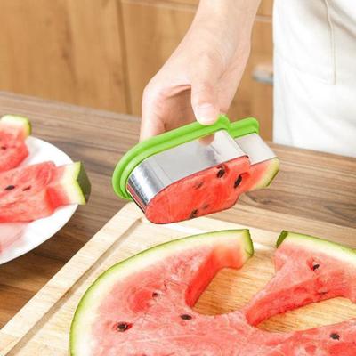 Резак для арбуза, резак для дыни из нержавеющей стали, креативная форма для мороженого, фруктовый слайсер, форма для печенья, инструмент для детской вечеринки