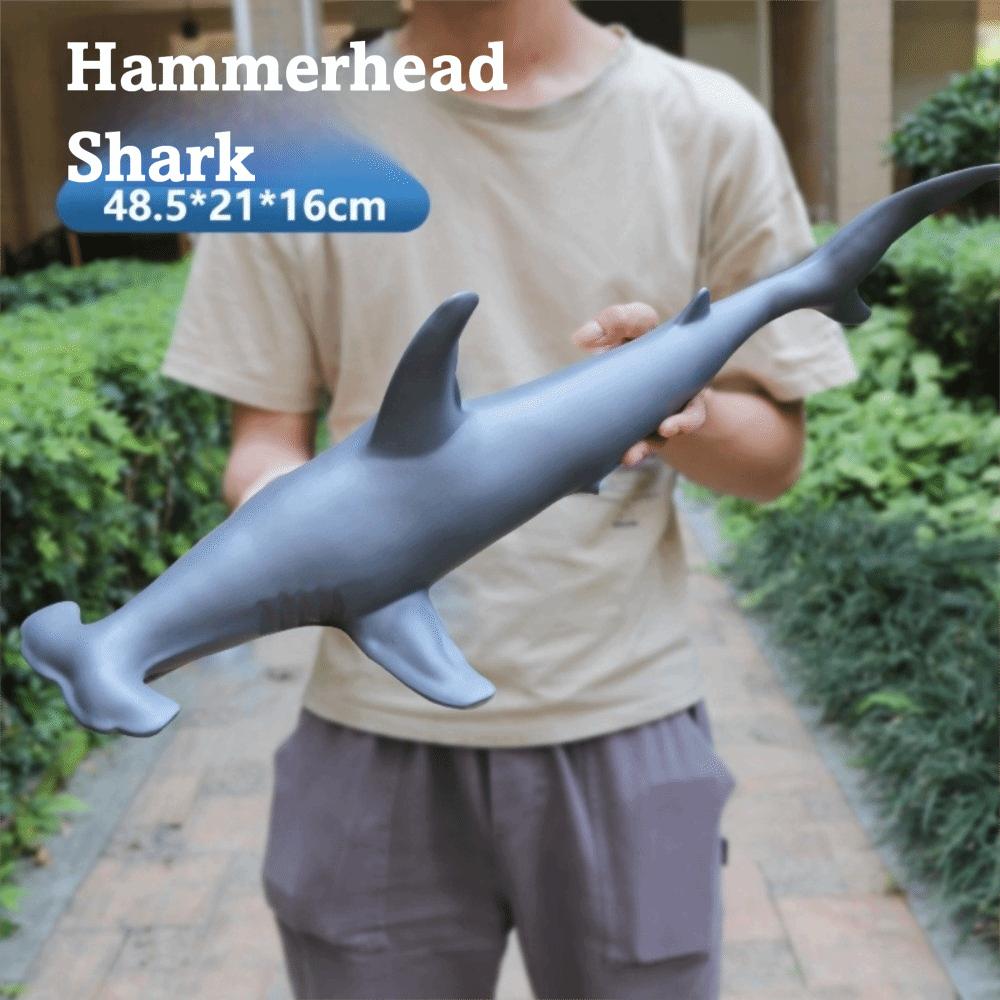 Large Size Ocean Animals Action Figures Great White Shark Model Ocean Animal Simulation
