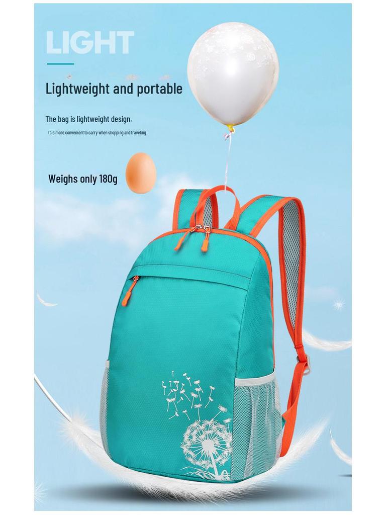 Детский ультралегкий складной походный рюкзак для приключений на открытом воздухе и весенних прогулок.