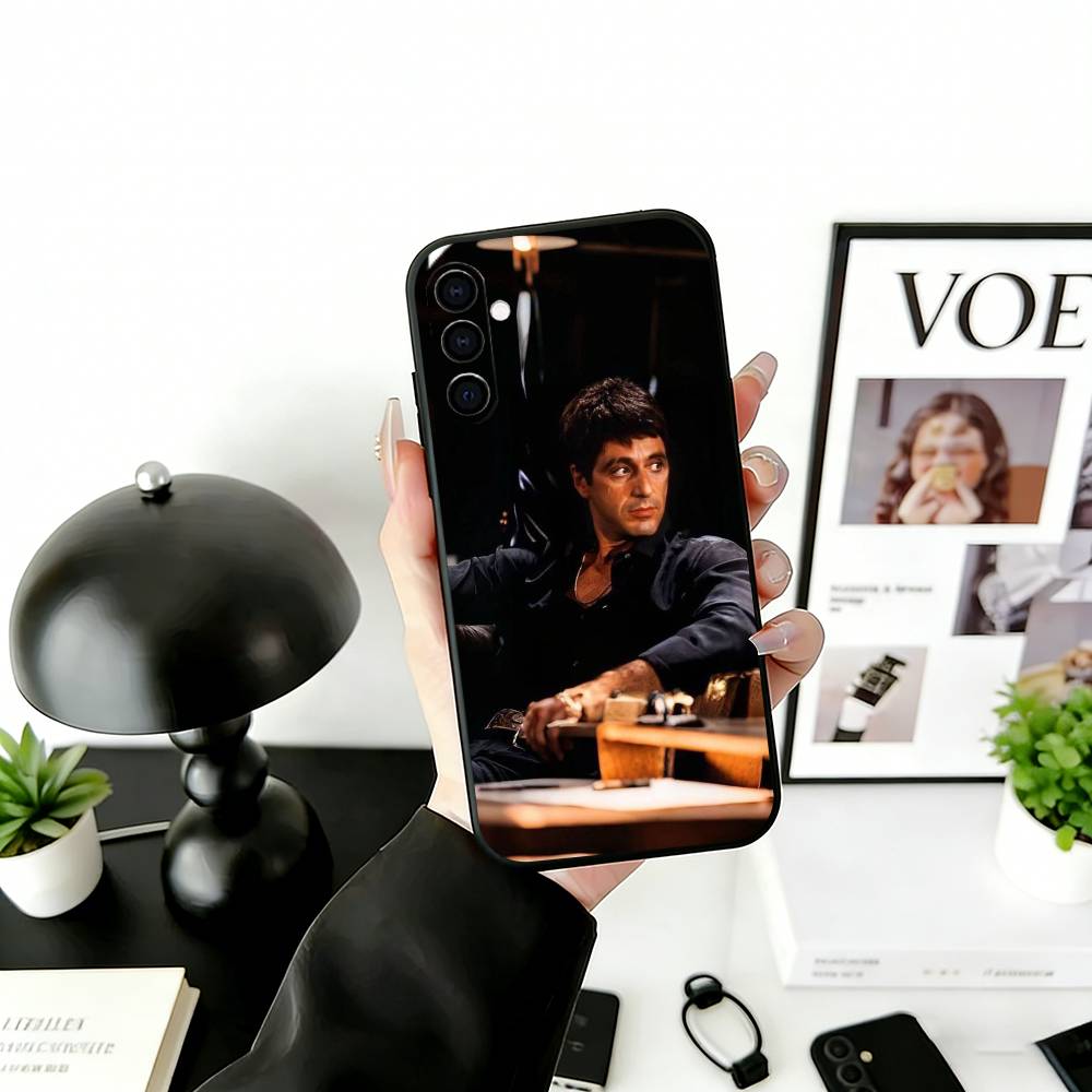 Чехол для телефона S-Scarface T-Tony для Samsung Galaxy A73, A72, A71, A70, A53, A52, A51, Другие Мягкий Черный Чехол