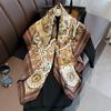 Twill Silk Scarf Women 90cm Square Hijab Shawls And Wraps Female Foulard Headkerchief Elegant Floral Summer Autumn Lady Bandana