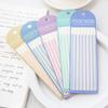 1 шт., цветные липкие полоски макарон, 160 листов, флуоресцентные ПЭТ, прозрачные наклейки для блокнотов, офисные наклейки