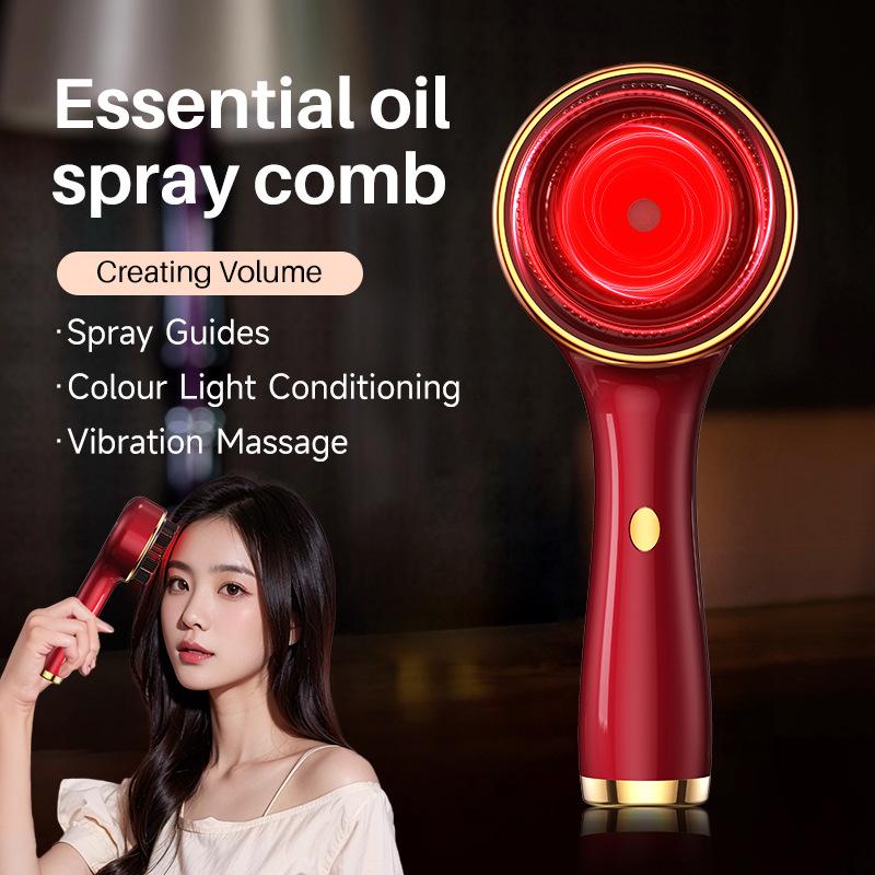 Спрей Электрический рост волос Массажная расческа против выпадения волос Красный и синий свет Контроль волос Масло для волос Мягкость волос Кожа головы Улучшение волос Кондиционер для волос