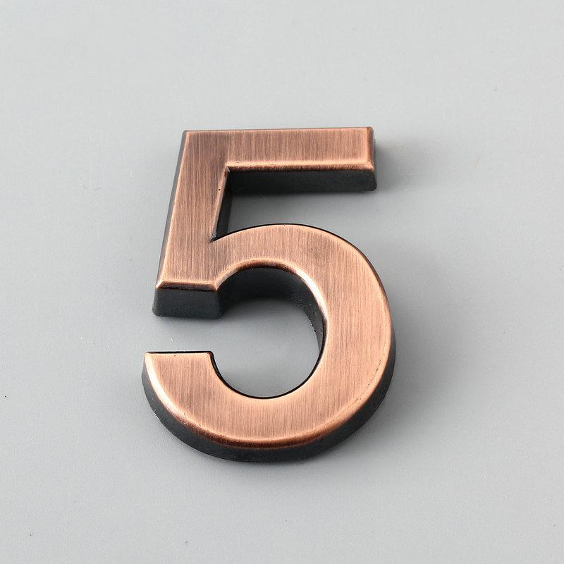 3,9-дюймовая табличка на дверь из АБС-пластика с гальваническим покрытием, цифровая вывеска с номером отеля, номер дома в отеле, цифровая табличка с номером дома, золото, серебро, черная, бронза