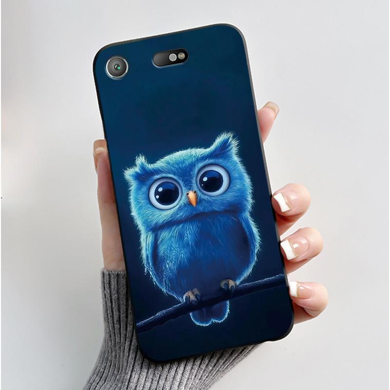 Popular Anime Lucky Printed Case For Sony Xperia XZ1 Compact/Xperia XZ1 mini G8441 SO-02K Anti-scratch Silicone Black Case Shell
