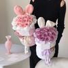 Bouquet Material Bag Rabbit Ears Non-shedding Tear-resistance Plush Surface Semi-finished Flower Material Pack Festival Supply