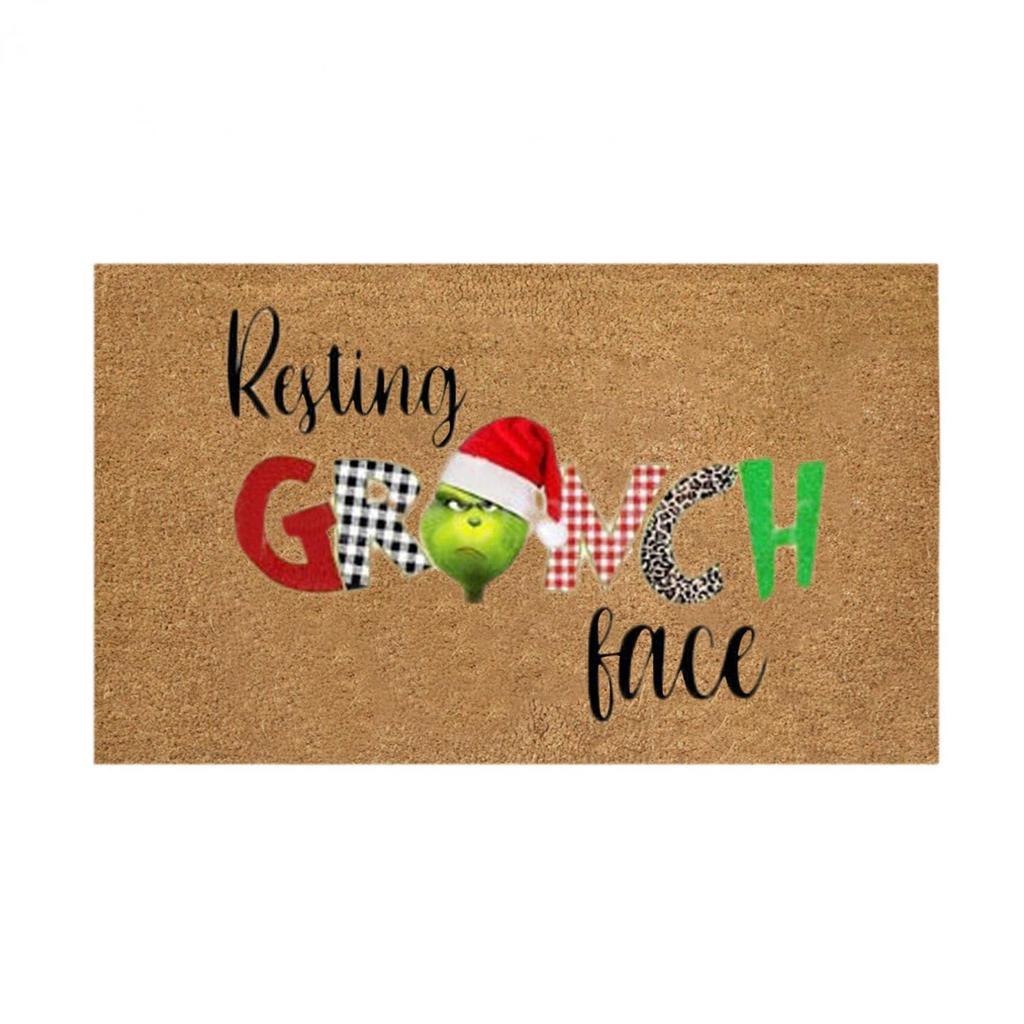 Добро пожаловать Рождественский коврик Нескользящий и моющийся коврик для украшения двери Коврик для входа Коврики для входа