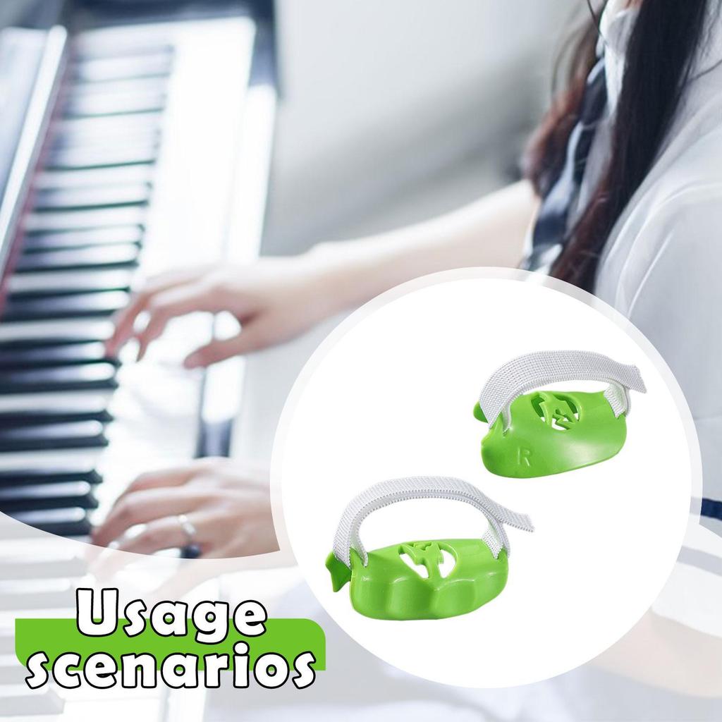 2x Тренажер для пальцев пианиста Тренировочное устройство для тренировки пальцев Удобный захват Корректор руки для взрослых Любителей Пианистов