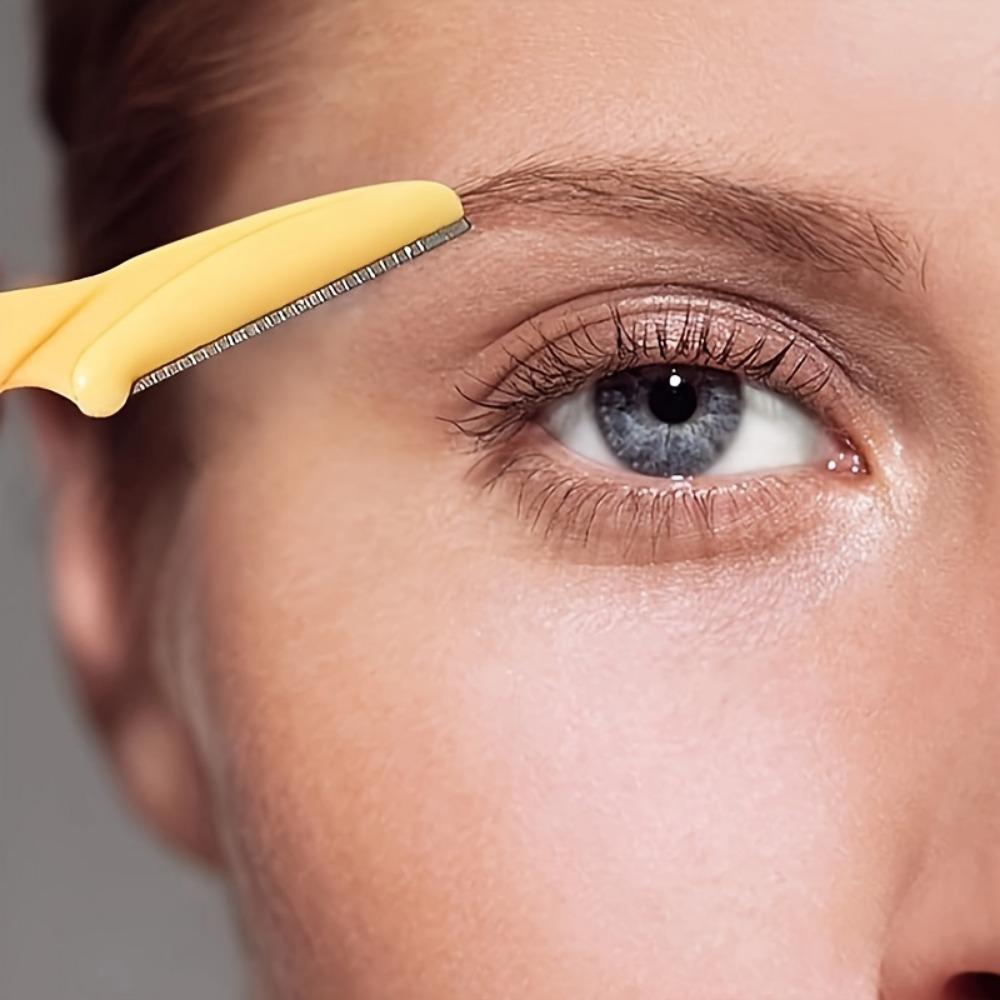 Women's Eyebrow Shaver And Face Shaver, Stainless Steel Razor With Safety Cap, Easy To Use, Safe To Remove Fine Hair From Eyebrows, Neck And Face.