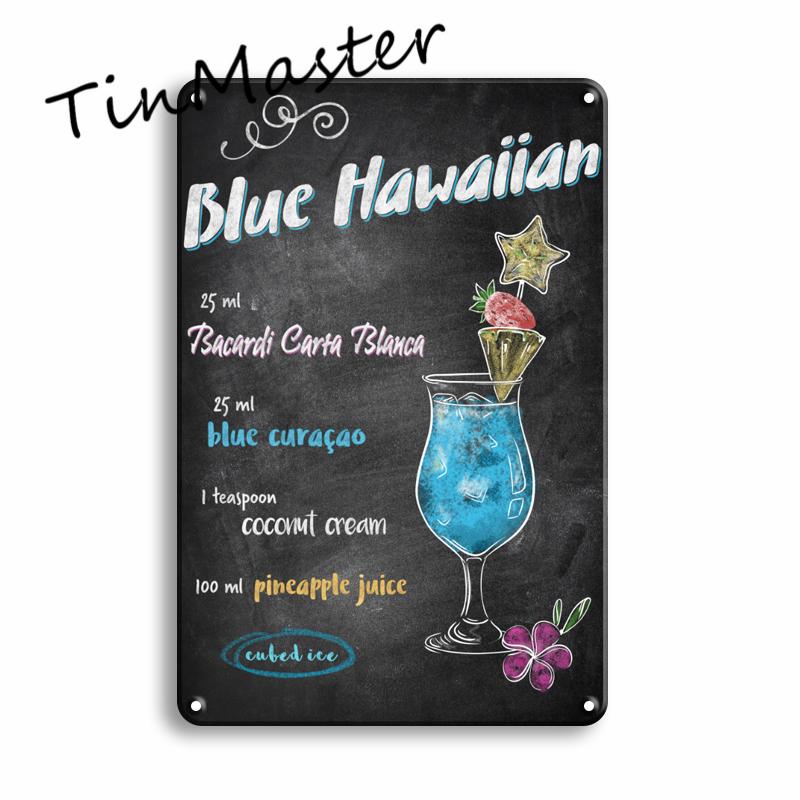 Martini Mojito Cocktail Poster Metal Tin Sign Vintage Restaurant Kitchen Irish Pub Bar Man Cave Decoration Art Wall Stickers