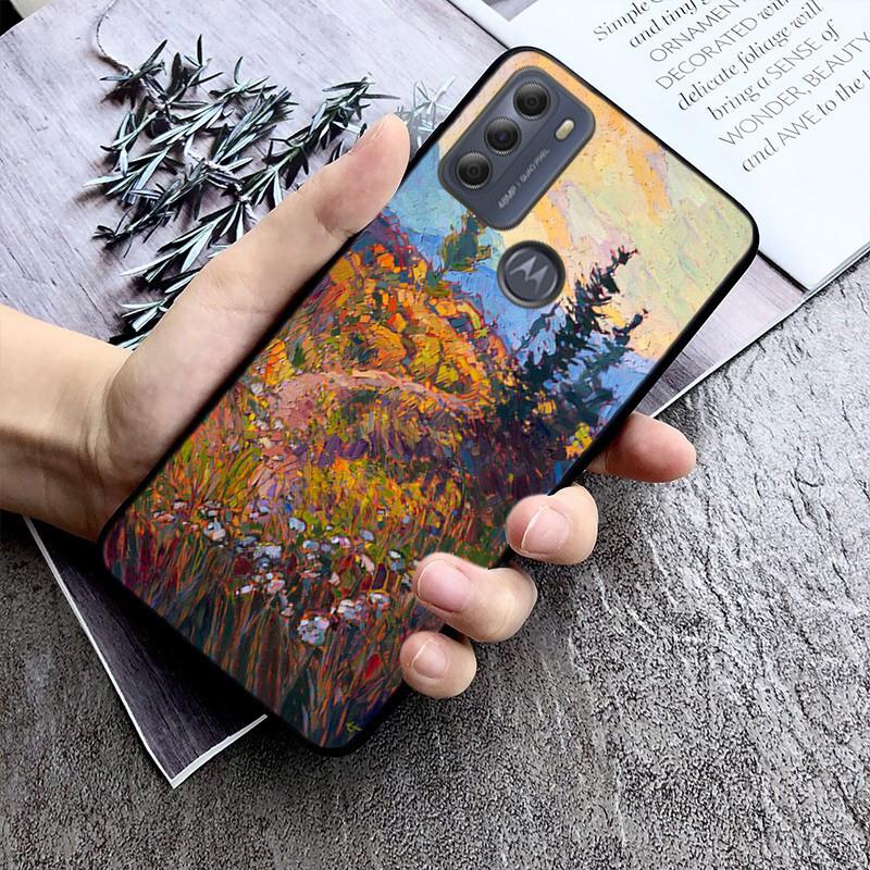 Чехол для телефона «Ночной Винсент Ван Гог» для Motorola E7 Plus E32 E20 E40 Edge 20 Lite G22 G52 G20 G30 G100 G60 G50 G10 G Pure G Stylus