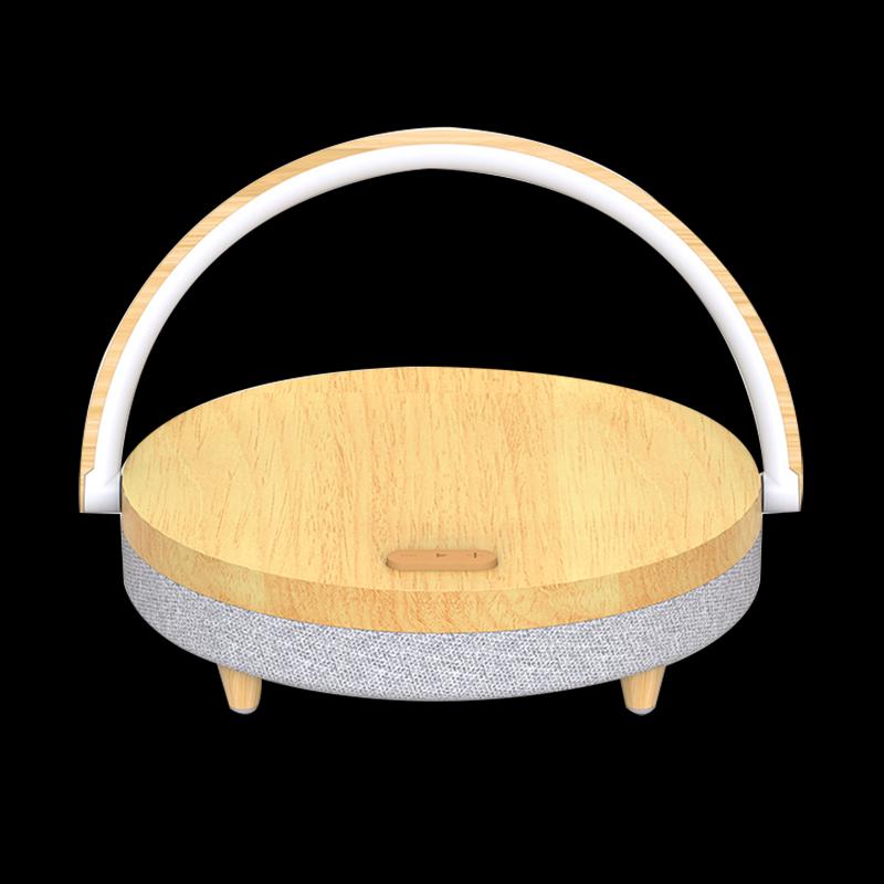 Многофункциональная светодиодная настольная лампа с беспроводной зарядкой и Bluetooth-динамиком