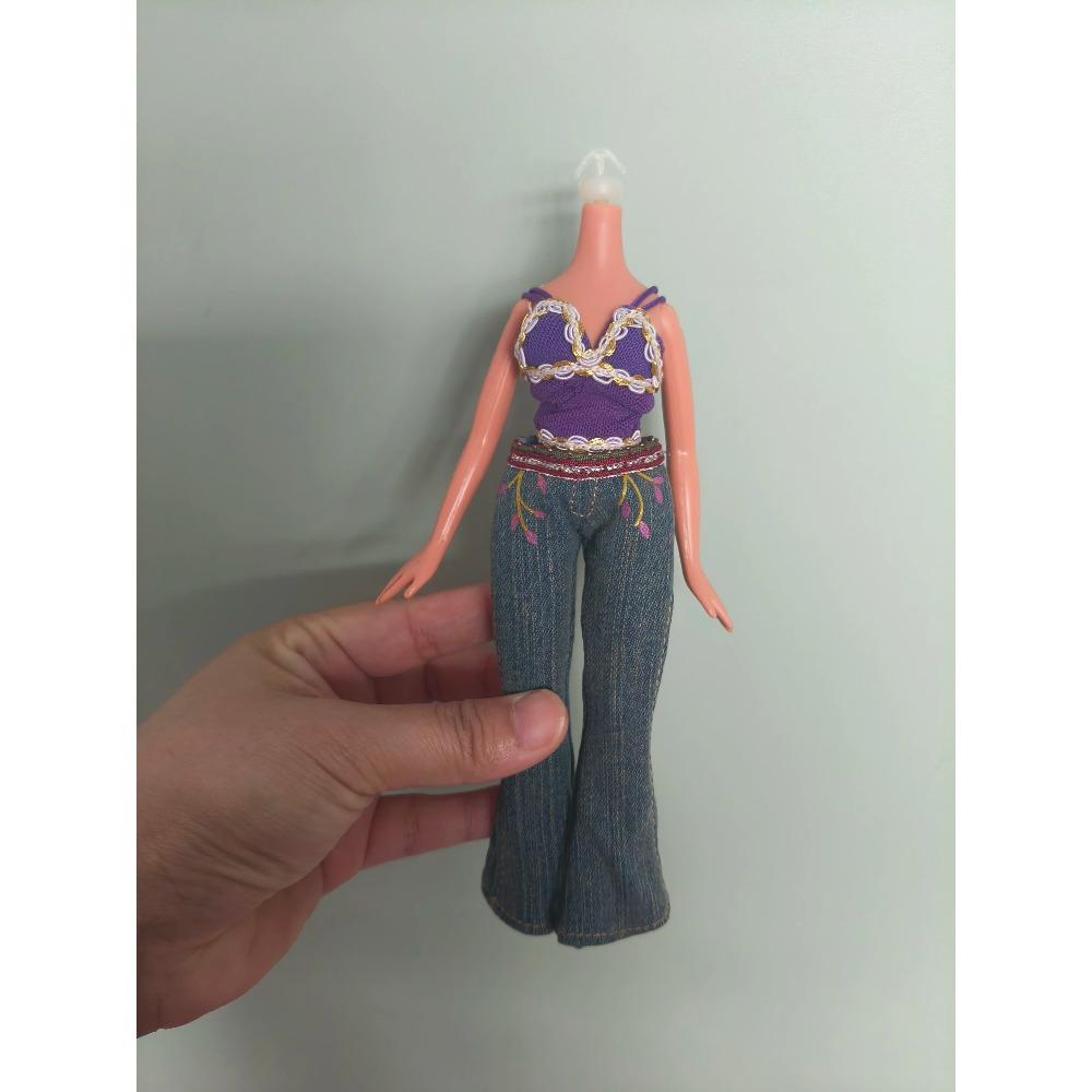 Голова Тело Одежда Меховые Топы Пальто Bratz Для Куклы 30 см