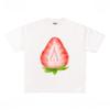 Creative Strawberry Autumn Pure Cotton Men's and Women's T-shirt Short Sleeve Street Fashion Trend Clothing Winter Innerwear