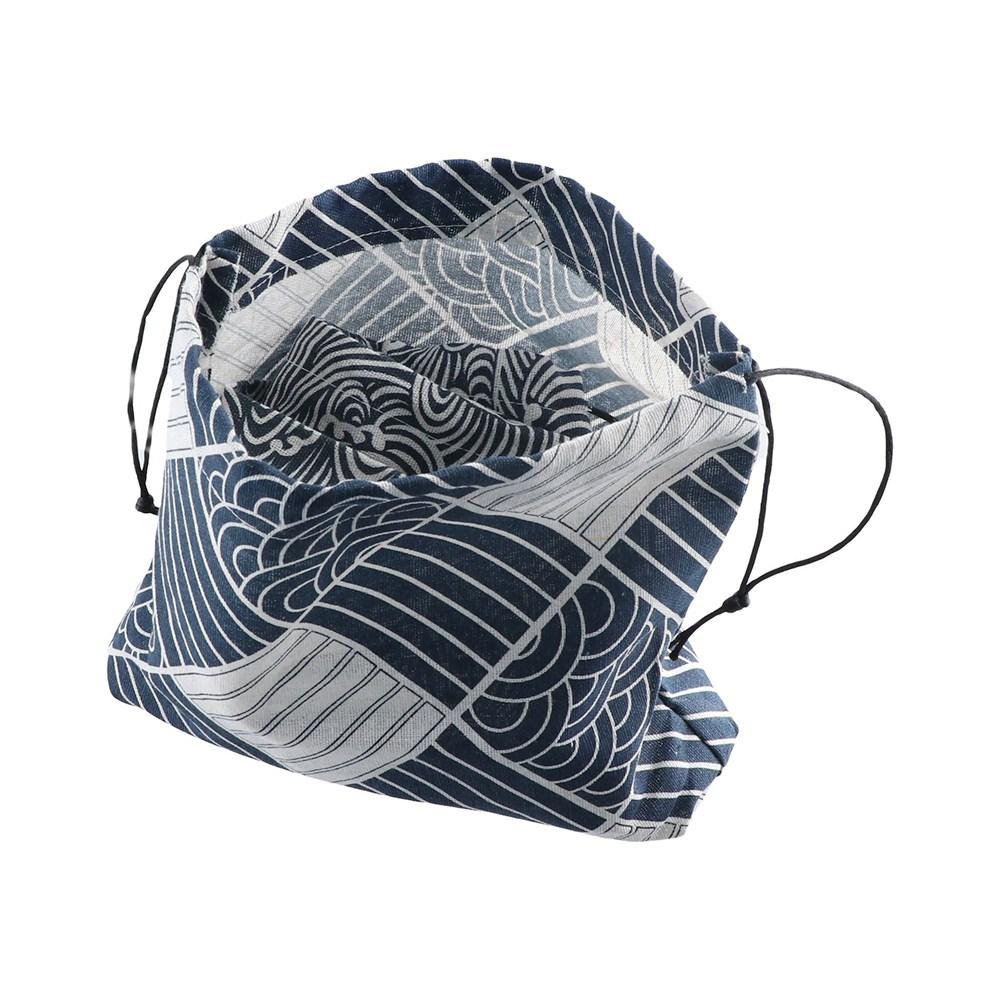 Bag Outdoor Geometric Japanese Style Lunch Box Lunch Tote Pouch Drawstring Lunch Bag Food Hand Bags