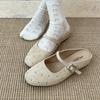 Popular white retro flat bottom inner heightening Baotou drag women 2025 new summer wear with skirt French sandals
