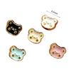 20pcs Metal Bear Head Buttons Mini Doll Shoes Buckles  DIY Doll Clothes Accessories