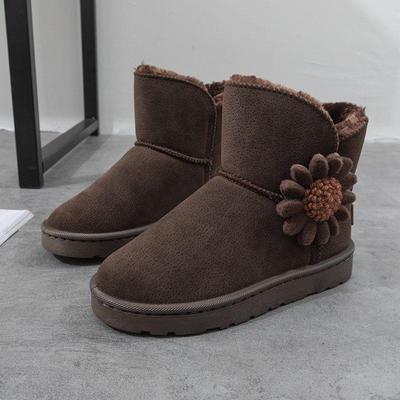 Новые зимние женские сапоги 2025 года, зимние новые бархатные утепленные теплые короткие сапоги, обувь на платформе, популярная в интернете, хлопковая обувь с защитой от воды