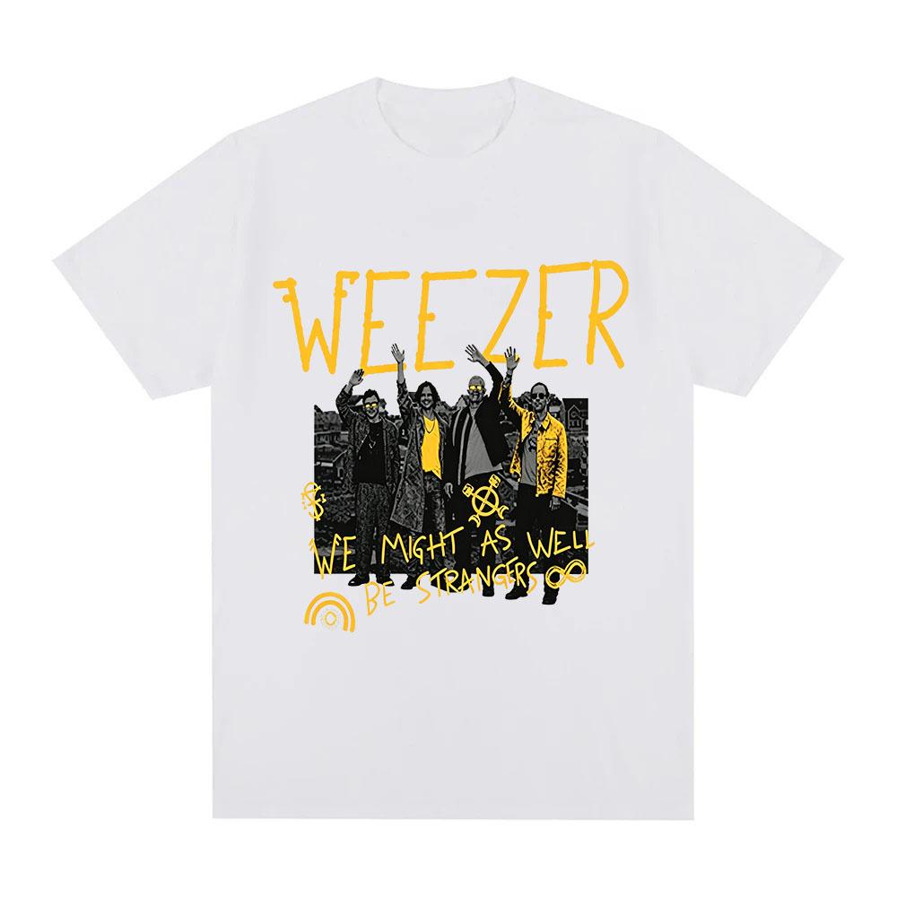Weezer 2026 Band tour T-shirt Cotton New Albums Pre-Release Graphic Print Tees Fashion Women Men Casual Round Neck Tops Summer