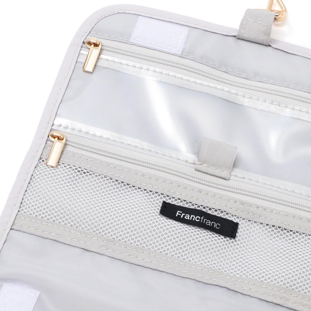 Francfranc Поп Стежок Стеганый Подвесной Светильник Дорожная Косметичка Подвесной Чехол, Средний, Фиолетовый, Водоотталкивающий, Чехол, Чехол,