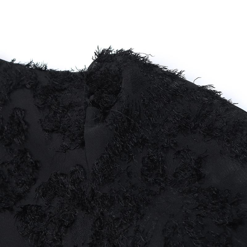 Women Autumn Winter Long Sleeve Print Elegant V-neck A-Line Mid-Length High Waist Dress