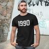 ФУТБОЛКА 1990 - Ретро 90-х подарок на день рождения папа мама год рождения дата унисекс винтаж Унисекс Футболка